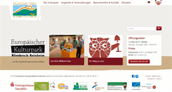 Desktop Screenshot of europaeischer-kulturpark.de